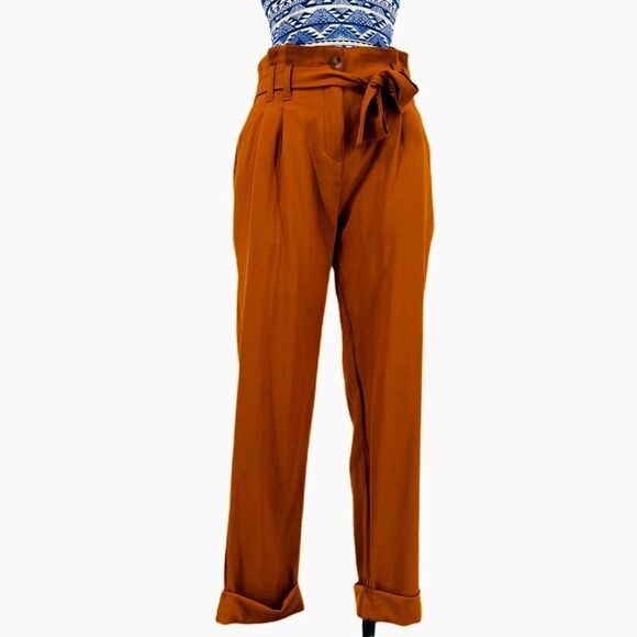 NWOT UO Kimchi Blue Paperbag Waist Ankle Trousers - Picture 1 of 9